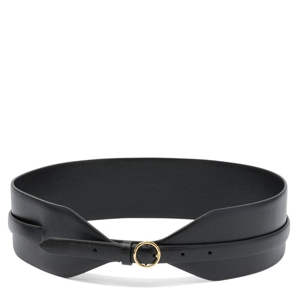 Alaïa Wide Double Leather Belt CM 80 Women - Picture 1 of 2